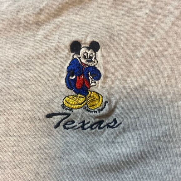 Vintage Anvil Disney Mickey Mouse‎ Texas Embroidered Shirt XLarge 3 buttons made - Picture 5 of 5